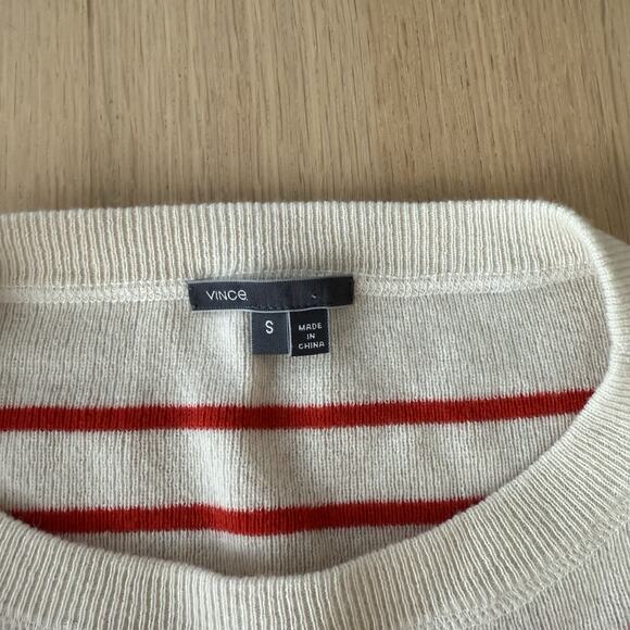 Vince Striped Cashmere Sweater Size XS 2380 - Picture 9 of 9